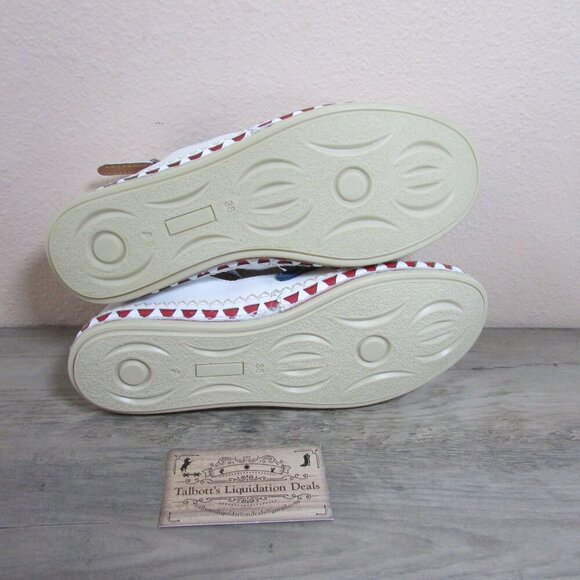 Spring Step Women's Size 38 Apache Mary Jane Flat Loafer Shoe White Multi - Picture 3 of 4